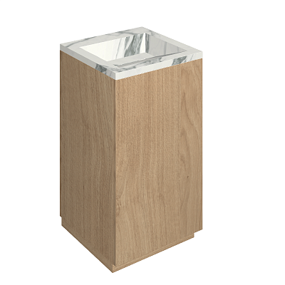 Раковина из керамогранита ITALON HOME Cube Air 50 Wood
