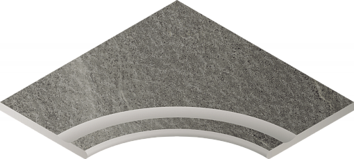 Бортик Italon CONTEMPORA CARBON BOR.60X60 SVASATO ANG.ROUND 30 / КАРБОН БОРT.60X60 С ВЫЕМКОЙ УГЛ.ЗАКР.30