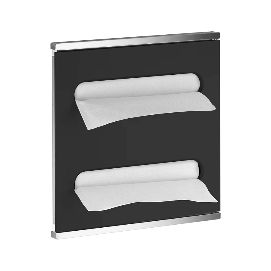 Модуль умывальника 2 Keuco Plan 44985013701, исполнение слева, хром / черный матовый