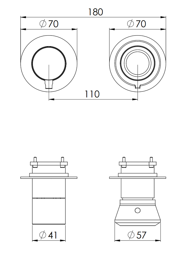 Смеситель для душа Remer Element ET92ZPWB, хром