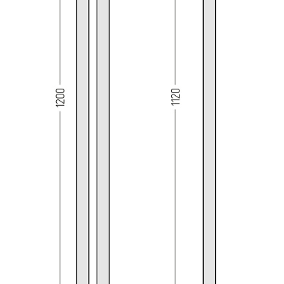 Водяной полотенцесушитель Сунержа Фьорд PRO 1200х50, Состаренная латунь, арт.051-0458-1250