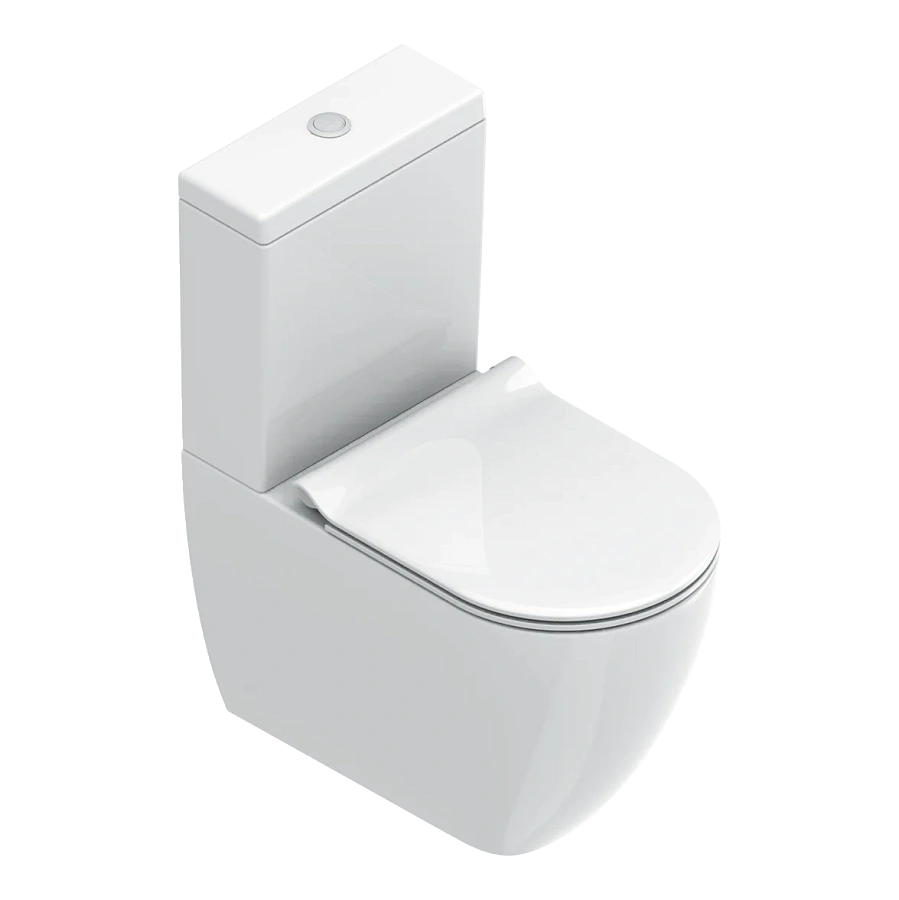 Унитаз напольный моноблок Catalano Sfera 63х35, белый глянцевый, арт.515630001