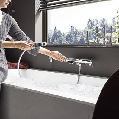 Ручной душ Hansgrohe Pulsify Select 105, 3jet, Activation, хром, 24100000