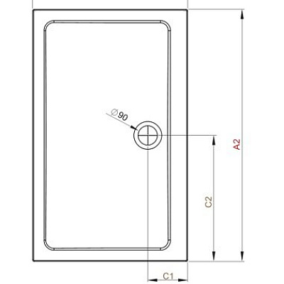 Душевой поддон Radaway Doros D 120x90x6