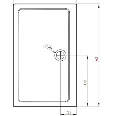 Душевой поддон Radaway Doros D 120x90x6
