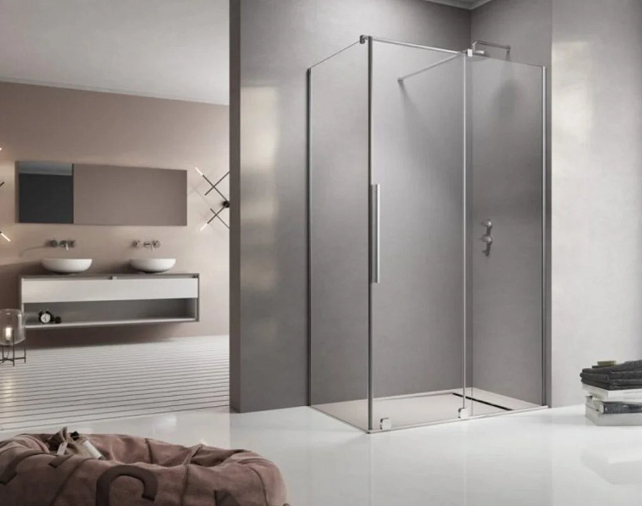 Душевая дверь Radaway Furo KDJ, 82,2 x 200 см, стекло прозрачное, профиль хром, правая, 10104822-01-01R