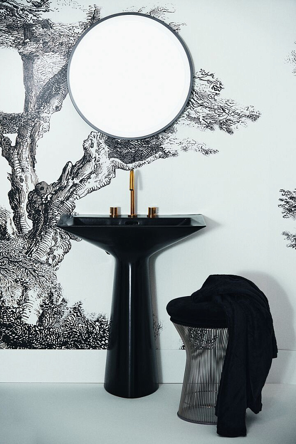 Раковина-моноблок Ideal Standard Atelier Tipo-Z на три отверстия T4426V3, черный матовый