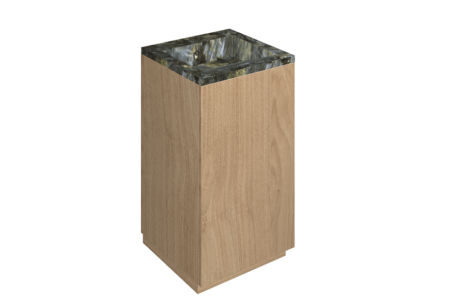 Раковина из керамогранита ITALON HOME Cube Air 50 Wood